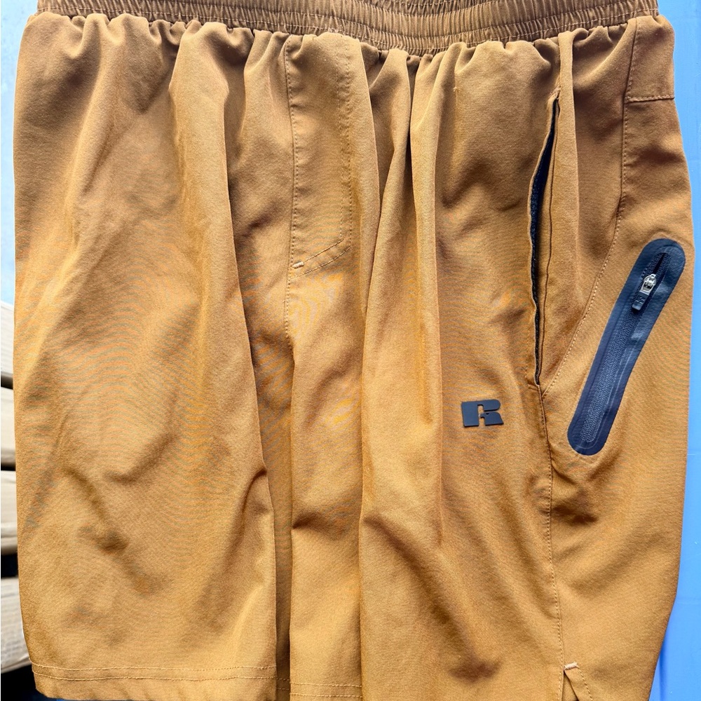 Russell Athletic Tan Men's Sports Shorts